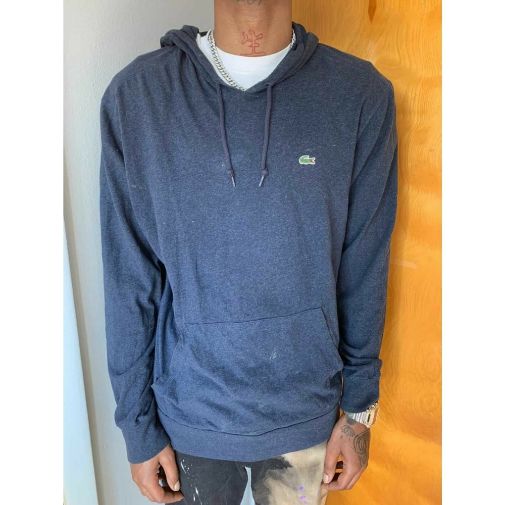 Men Lacoste Hooded Jersey Sweatshirt